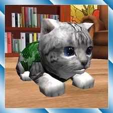 Скачать взломанную Cute Pocket Cat 3D (Взлом на монеты) на Андроид