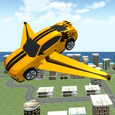 Скачать взломанную Flying Muscle Transformer Car (Мод все открыто) на Андроид