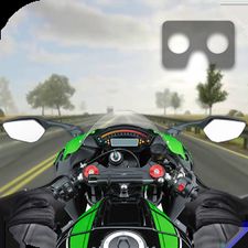 Скачать взломанную VR Traffic Bike Racer (Мод все открыто) на Андроид