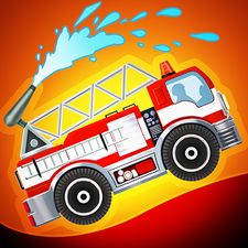 Скачать взломанную Fire Fighters Racing for Kids (Мод все открыто) на Андроид