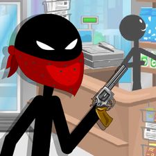 Скачать взломанную Stickman Robbery Shop (Мод много денег) на Андроид