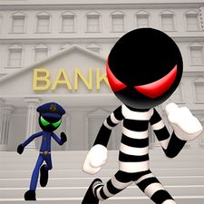 Скачать взломанную Stickman Bank Robbery Escape (Мод все открыто) на Андрои ...