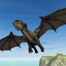 Скачать взломанную Flying Fury Dragon Simulator (Мод много денег) на Андроид