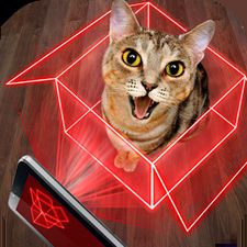 Скачать взломанную Голограмма для кота, симулятор (Мод много денег) на Андроид