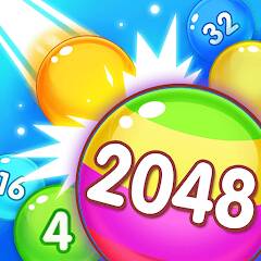 Скачать Crazy Ball 2048 (Много денег) на Андроид