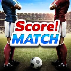 Скачать Score! Match - онлайн футбол (Много монет) на Андроид