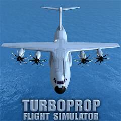 Скачать Turboprop Flight Simulator (Много монет) на Андроид