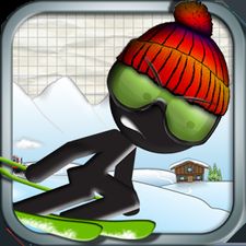 Скачать взломанную Stickman Ski Racer (Мод все открыто) на Андроид