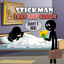 Скачать взломанную Stickman Love And Blood. He (Взлом на монеты) на Андроид