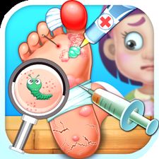 Скачать взломанную Little Foot Doctor- kids games (Мод все открыто) на Андроид