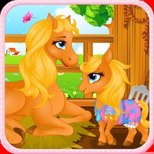 Скачать взломанную Пони рождения животных игры (Мод много денег) на Андроид