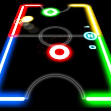 Скачать взломанную Glow Hockey (Мод все открыто) на Андроид