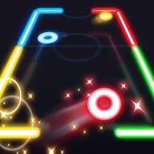 Скачать взломанную Glow Air Hockey (Взлом на монеты) на Андроид