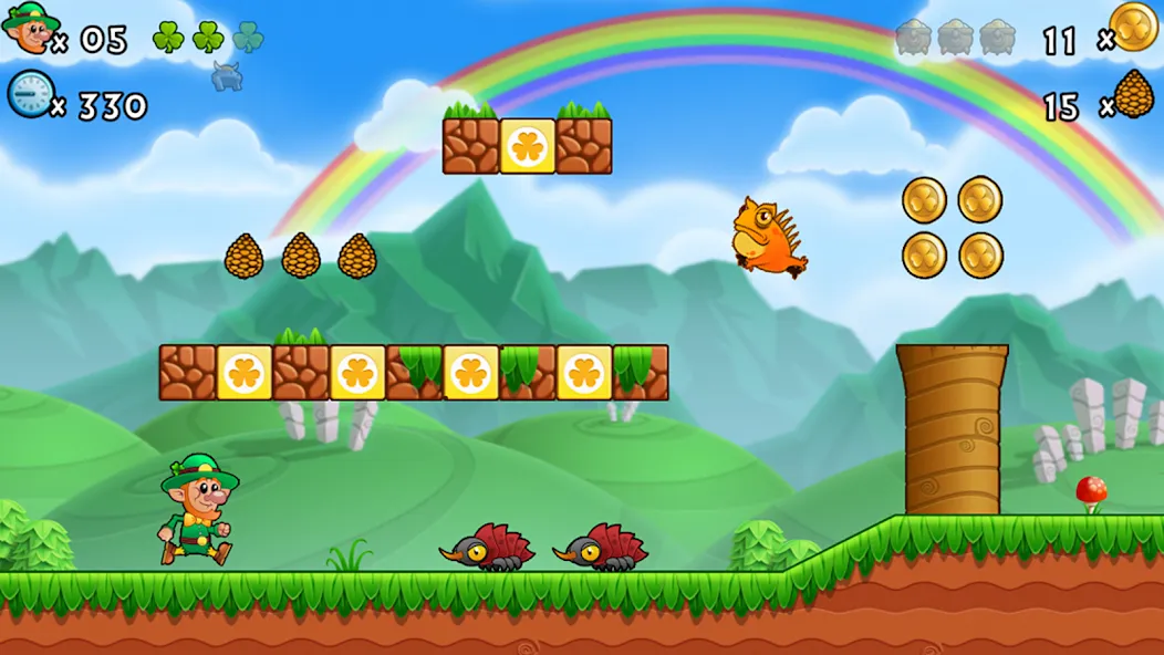 Lep's World 3 [МОД: Деньги, Монеты и Меню MOD] Screenshot 1