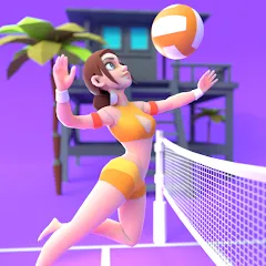 Скачать Beach Volleyball Game (Бичволлейбол игра) [МОД: Меню, Бесконечные монеты и Открытые уровни] | Взлом Beach Volleyball Game на Андроид