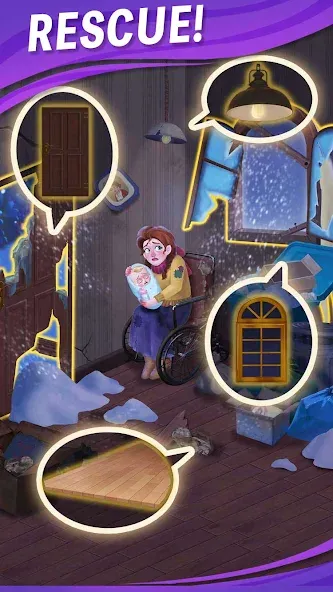 Candy Manor - Home Design (Кенди Мэнор) [МОД: Меню, Бесконечные монеты и Открытые уровни] Screenshot 3
