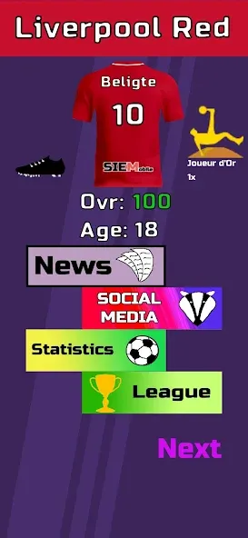 Football Career Sim (Футбольный Карьерный Симулятор) [МОД: Меню, Бесконечные монеты и Открытые уровни] Screenshot 2