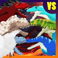 Скачать T-Rex Fights More Dinosaurs [МОД: Бесконечные деньги, Монеты и Мега MOD] | Взлом T-Rex Fights More Dinosaurs на Андроид