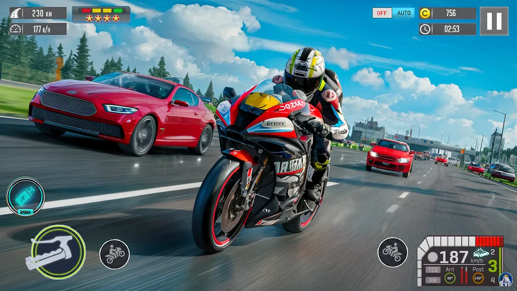 Moto Racing 3d Motorcycle Game (Дерт Байк Рейсинг 3Д) [МОД: Много монет, Открытые уровни и Мега MOD] Screenshot 1