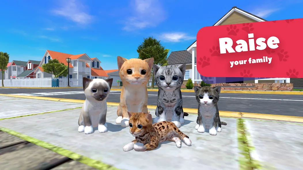 Cat Simulator - Animal Life [МОД: Деньги, Монеты и Меню MOD] Screenshot 1