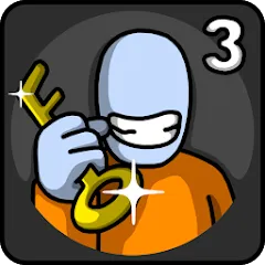 Скачать One Level 3 Stickman Jailbreak (Один Уровень 3) [МОД: Много монет, Открытые уровни и Мега MOD] | Взлом One Level 3 Stickman Jailbreak на Андроид
