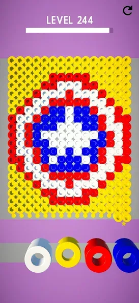 Hama Beads: Colorful Puzzles (Хама бидс) [МОД: Меню, Бесконечные монеты и Открытые уровни] Screenshot 3