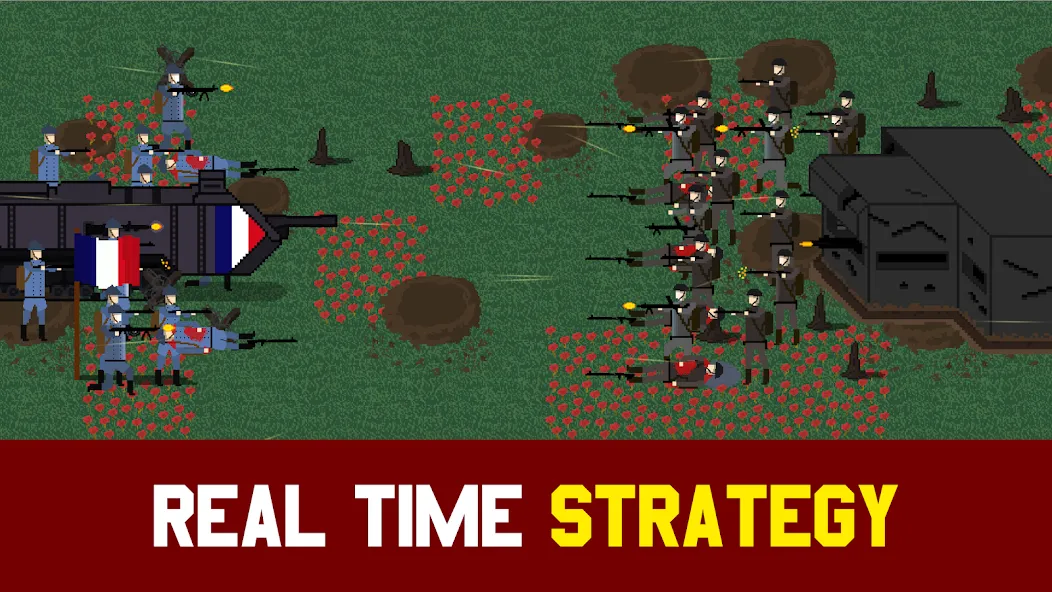 Trench Warfare 1917: WW1 RTS (Траншейная война 1917) [МОД: Меню, Бесконечные монеты и Открытые уровни] Screenshot 1