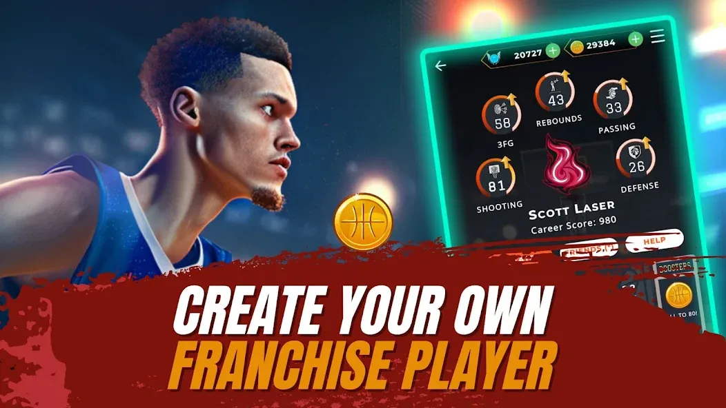 Astonishing Basketball Manager (Удивительный баскетбольный менеджер) [МОД: Бесконечные деньги, Монеты и Мега MOD] Screenshot 2