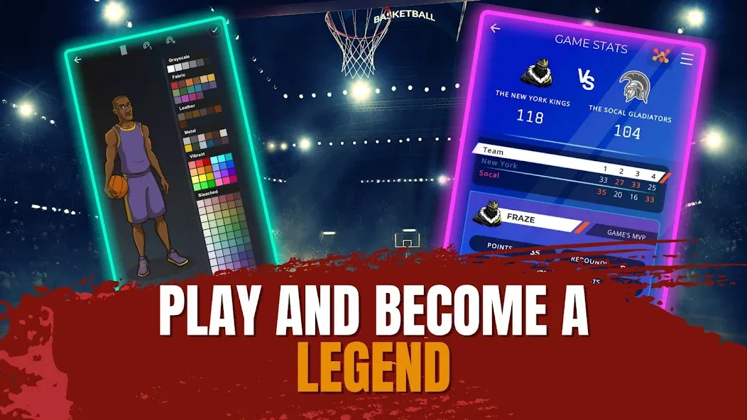 Astonishing Basketball Manager (Удивительный баскетбольный менеджер) [МОД: Бесконечные деньги, Монеты и Мега MOD] Screenshot 5