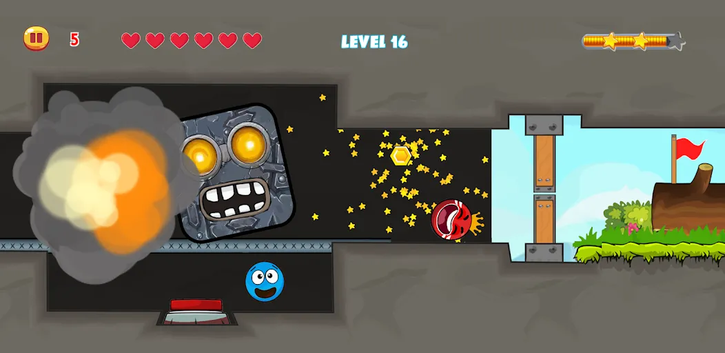 Red Hero 4 - red bounce ball 5 [МОД: Все открыто, Дополнительные деньги и Меню MOD] Screenshot 3