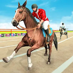 Скачать Mounted Horse Racing Games [МОД: Все открыто, Дополнительные деньги и Меню MOD] | Взлом Mounted Horse Racing Games на Андроид