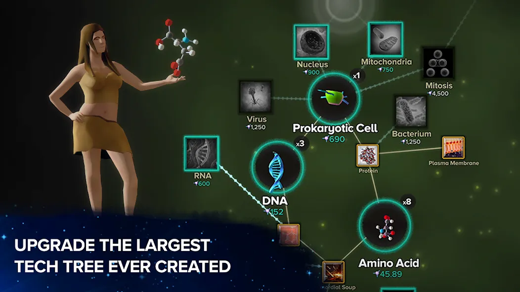 Cell to Singularity: Evolution [МОД: Меню, Бесконечные монеты и Открытые уровни] Screenshot 5