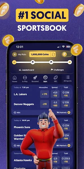 Fliff - Sports Picks (Флифф) [МОД: Много монет, Открытые уровни и Мега MOD] Screenshot 1