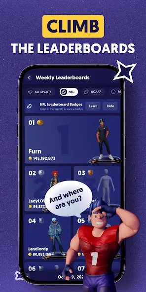 Fliff - Sports Picks (Флифф) [МОД: Много монет, Открытые уровни и Мега MOD] Screenshot 4