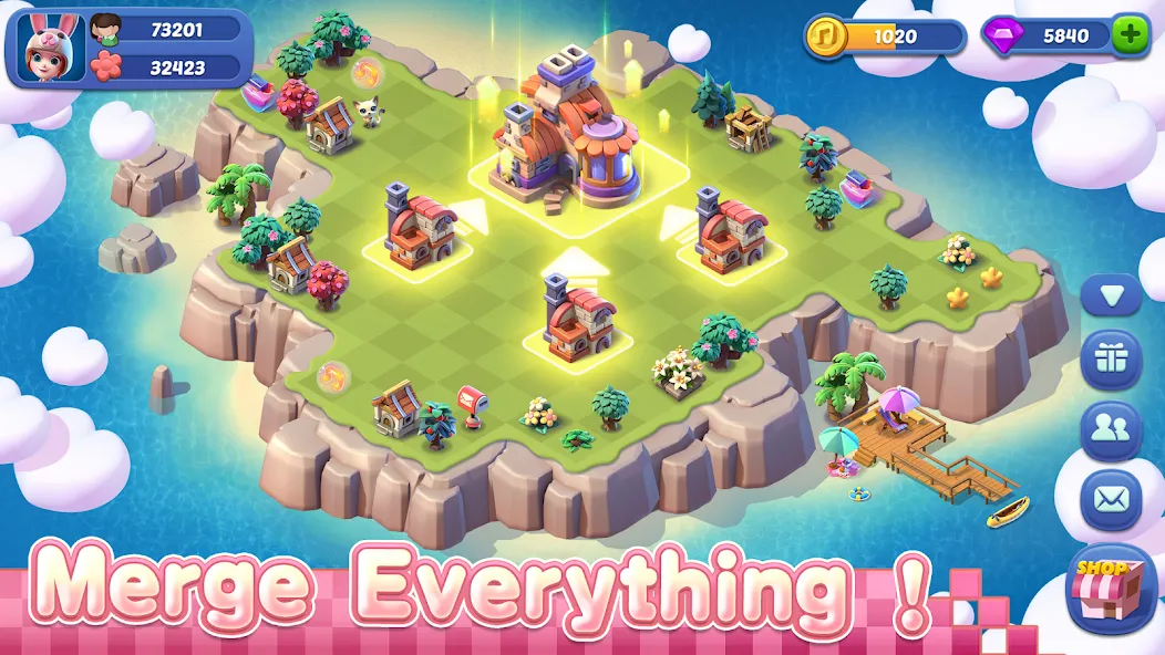 Mergical-Fun Match Island Game (Мерджикал) [МОД: Меню, Бесконечные монеты и Открытые уровни] Screenshot 4