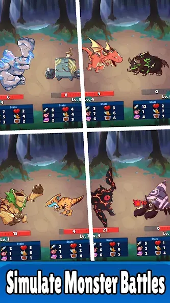 Monster RPG: AFK Idle Clicker (Монстер РПГ) [МОД: Деньги, Монеты и Меню MOD] Screenshot 2