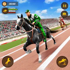 Скачать Horse Racing Game: Horse Games [МОД: Меню, Бесконечные монеты и Открытые уровни] | Взлом Horse Racing Game: Horse Games на Андроид