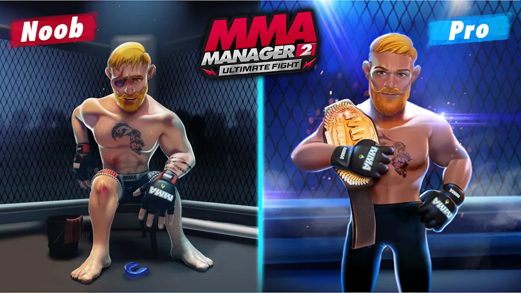 MMA Manager 2: Ultimate Fight (ММА Менеджер 2) [МОД: Много монет, Открытые уровни и Мега MOD] Screenshot 1