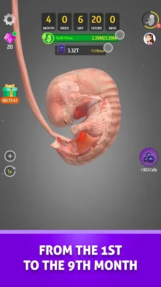 Idle 9 Months (Айдл 9 месяцев) [МОД: Много монет, Открытые уровни и Мега MOD] Screenshot 3