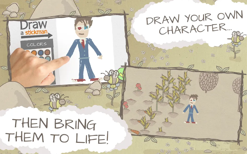 Draw a Stickman: EPIC Free (Нарисуй палочного человечка) [МОД: Все открыто, Дополнительные деньги и Меню MOD] Screenshot 2