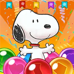 Скачать Bubble Shooter - Snoopy POP! (Бабл шутер) [МОД: Меню, Бесконечные монеты и Открытые уровни] | Взлом Bubble Shooter - Snoopy POP! на Андроид