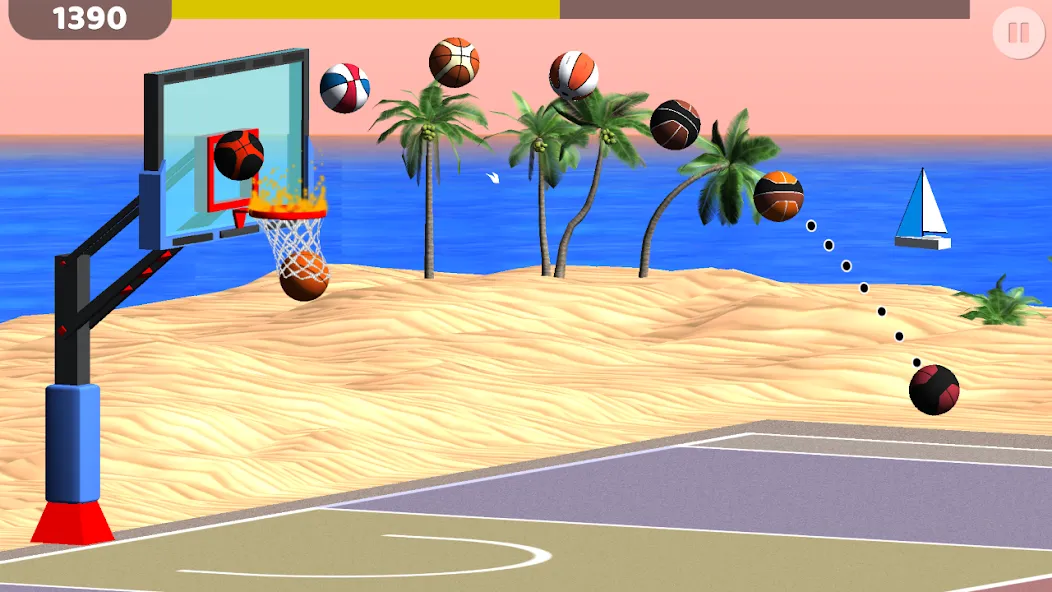 Basketball: Shooting Hoops [МОД: Много монет, Открытые уровни и Мега MOD] Screenshot 2