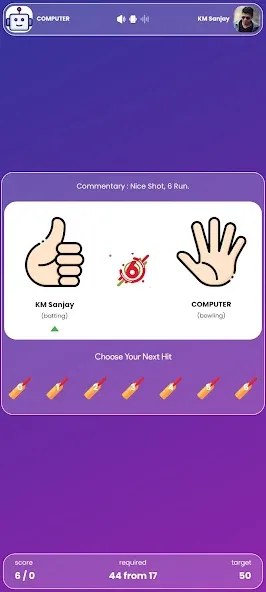 Hand Cricket - Team Battles (Хэнд крикет) [МОД: Все открыто, Дополнительные деньги и Меню MOD] Screenshot 2