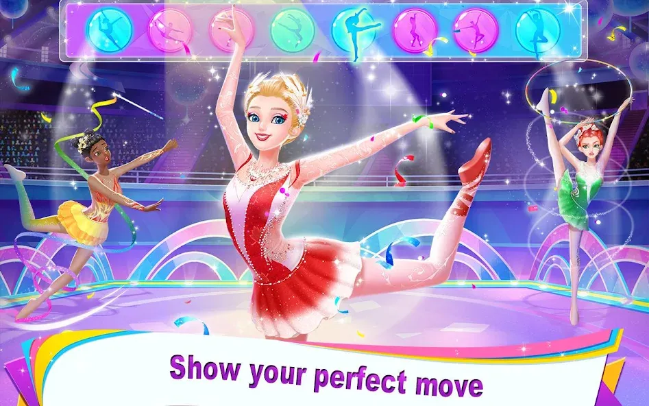Gymnastics Queen (Джимнастикс Квин) [МОД: Бесконечные деньги, Монеты и Мега MOD] Screenshot 1