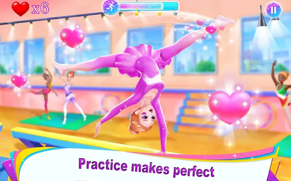 Gymnastics Queen (Джимнастикс Квин) [МОД: Бесконечные деньги, Монеты и Мега MOD] Screenshot 4