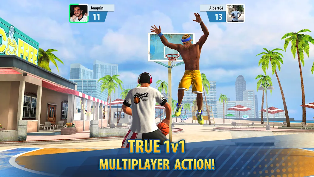 Basketball Stars: Multiplayer (Баскетбол Старс) [МОД: Деньги, Монеты и Меню MOD] Screenshot 2