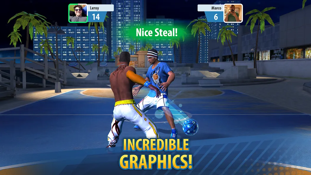 Basketball Stars: Multiplayer (Баскетбол Старс) [МОД: Деньги, Монеты и Меню MOD] Screenshot 4