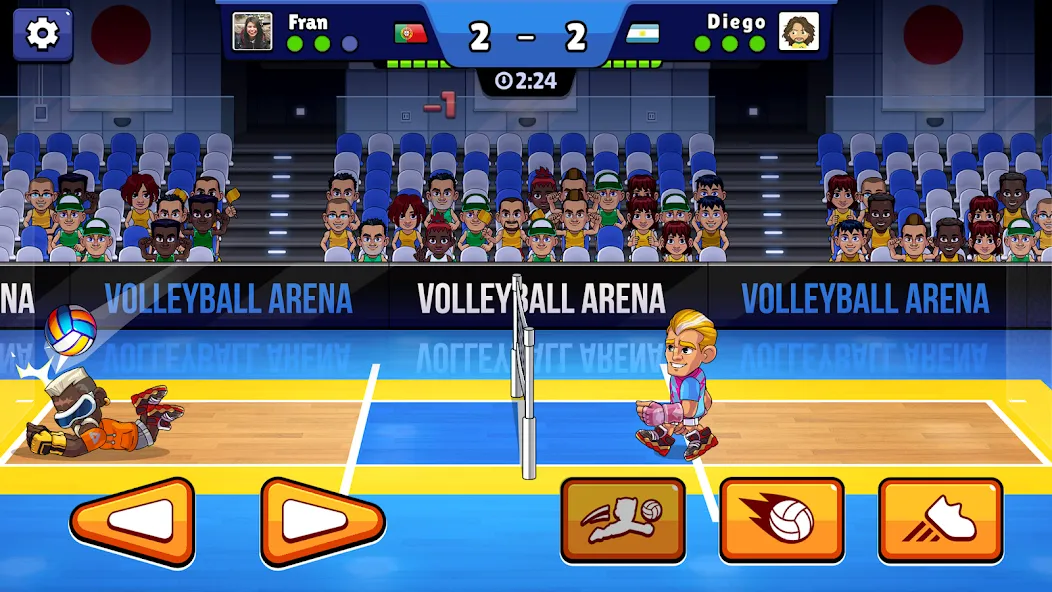 Volleyball Arena: Spike Hard (Волейбольная арена) [МОД: Все открыто, Дополнительные деньги и Меню MOD] Screenshot 1