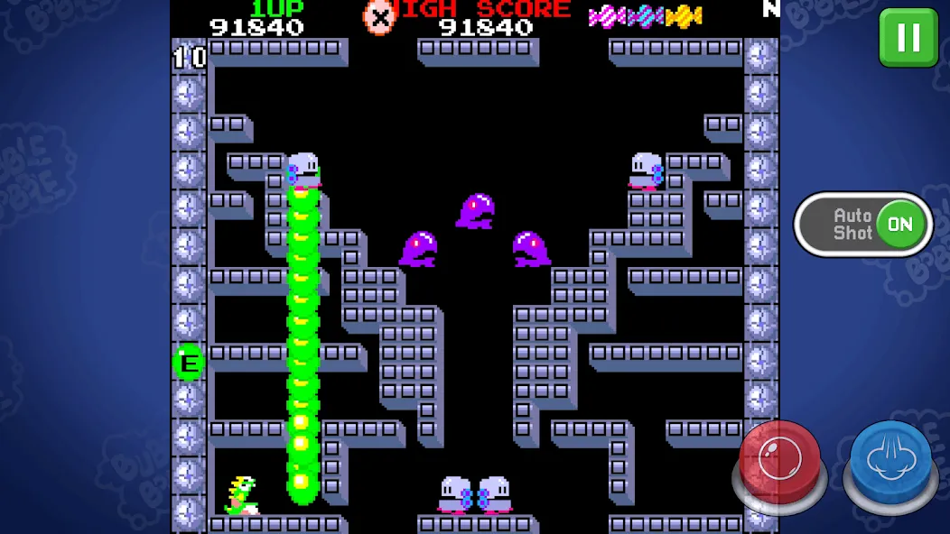BUBBLE BOBBLE classic (БАБЛ БОББЛ классика) [МОД: Много денег, Монет и Все открыто] Screenshot 2