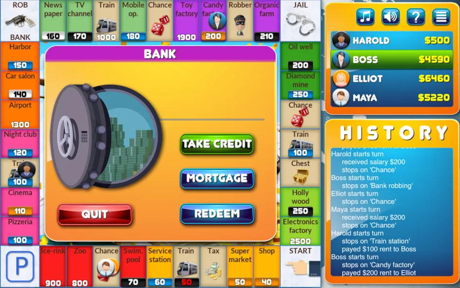 CrazyPoly - Business Dice Game (КрейзиПоли) [МОД: Много денег, Монет и Все открыто] Screenshot 3